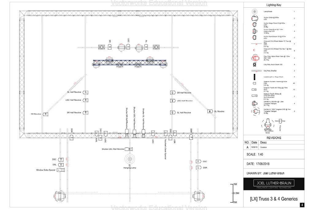 School Of Rock Lighting Design Plot 3